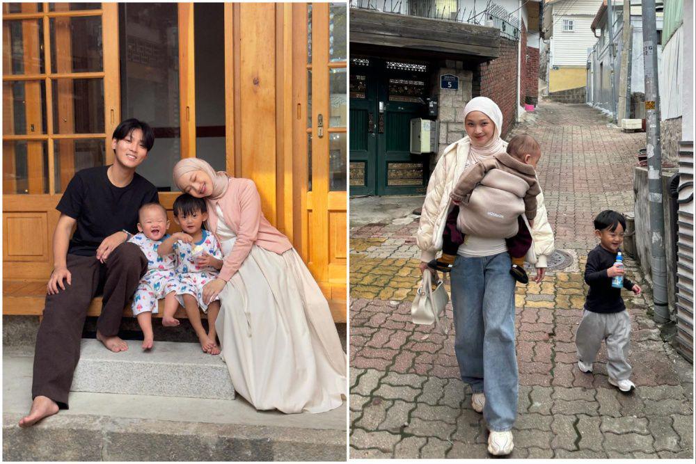 10 Potret Julia Prastini dan Dae Hoon Mudik ke Korea Selatan, Happy!