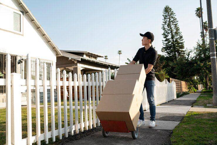 paket di depan rumah (freepik.com/freepik)