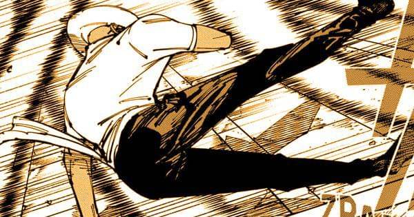 Miguel menghindari serangan Sukuna ( Dok. Shueisha / Jujutsu Kaisen )