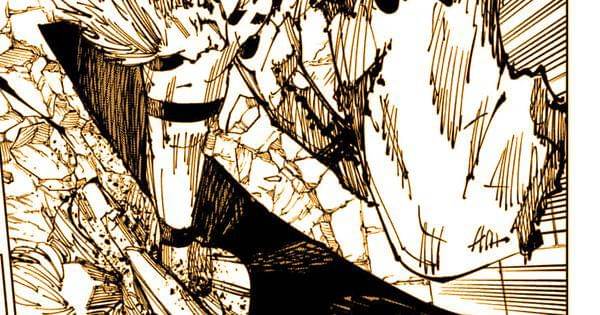 Sukuna menghajar Larue dengan Black Flash ( Dok. Shueisha / Jujutsu Kaisen )