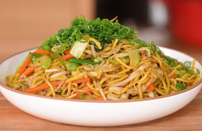 Resep Vegetable Lo Mein, Hidangan Mie Chinese Penuh Sayuran