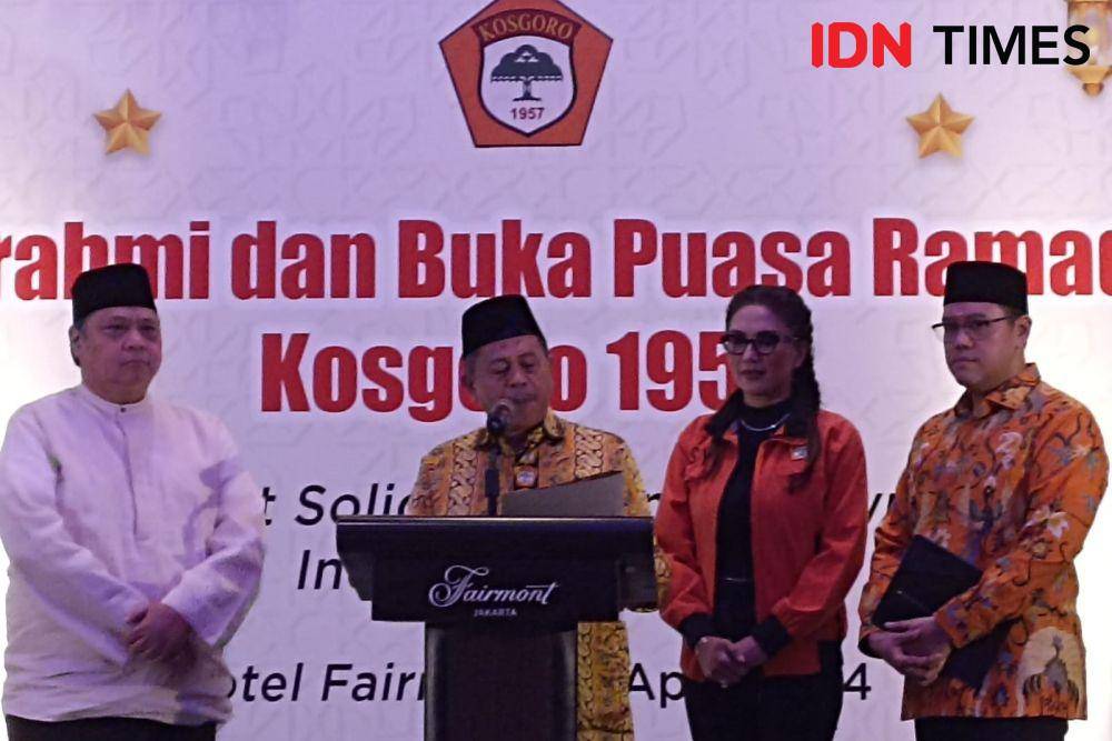 Kosgoro 1957 Deklarasi Dukung Airlangga Hartarto Jadi Ketum Golkar 2024-2029 (IDN Times/Amir Faisol)