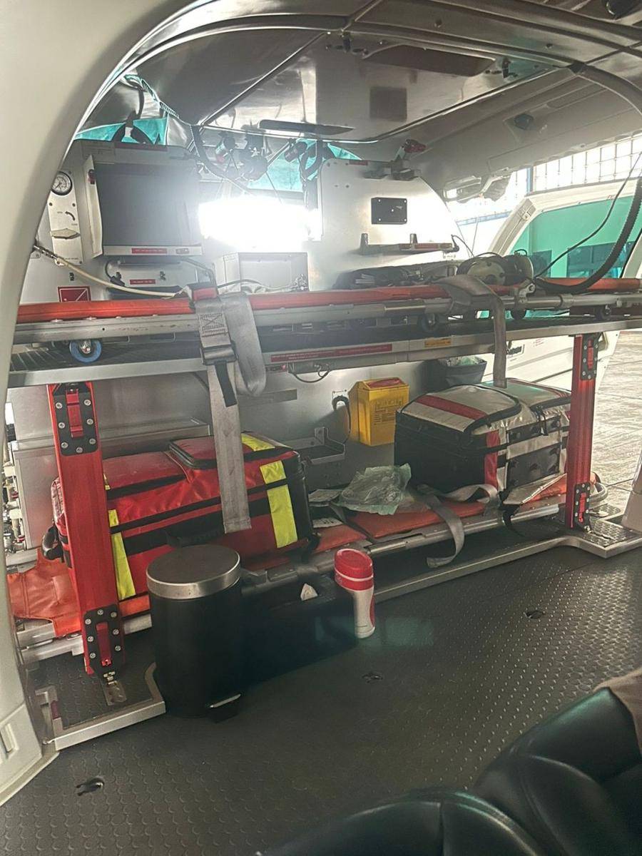 Gambaran helikopter ambulance yang siap beroperasi dalam Operasi Ketupat Lebaran 2024 (dok. Polri)