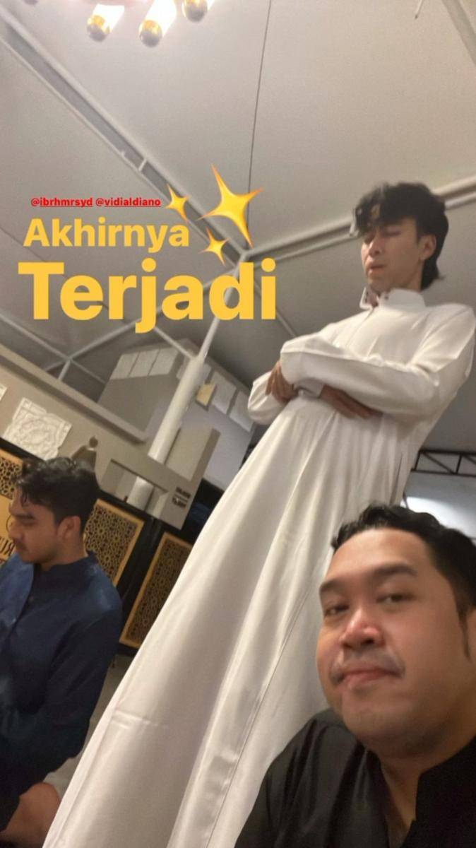 potret bukber Vidi Aldiano dengan Kresna Julio dan Ibrahim Risyad (instagram.com/kresnajulio)