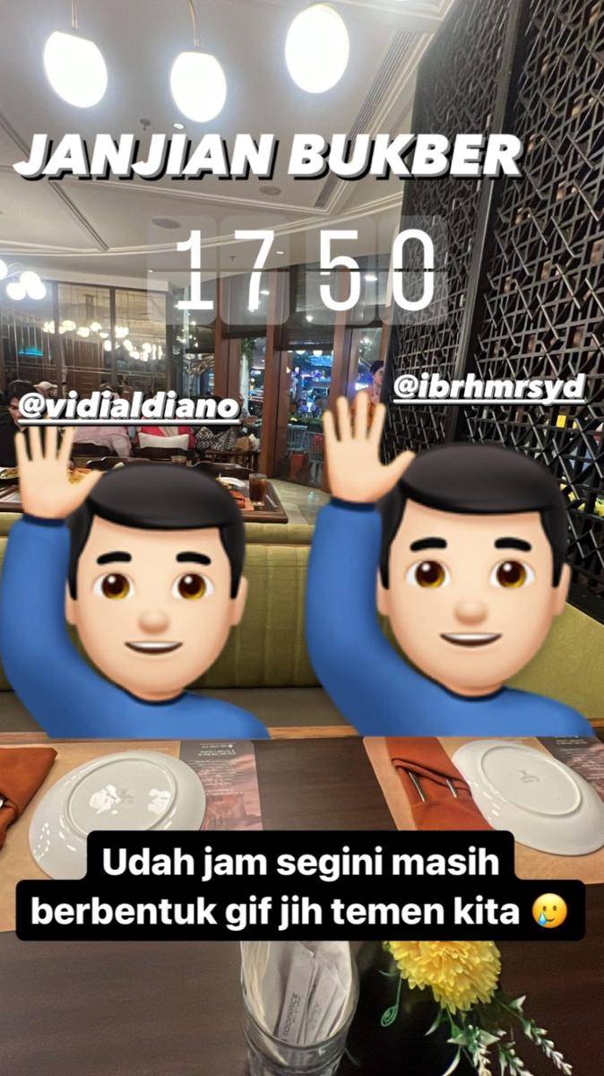 potret bukber Vidi Aldiano dengan Kresna Julio dan Ibrahim Risyad (instagram.com/kresnajulio)