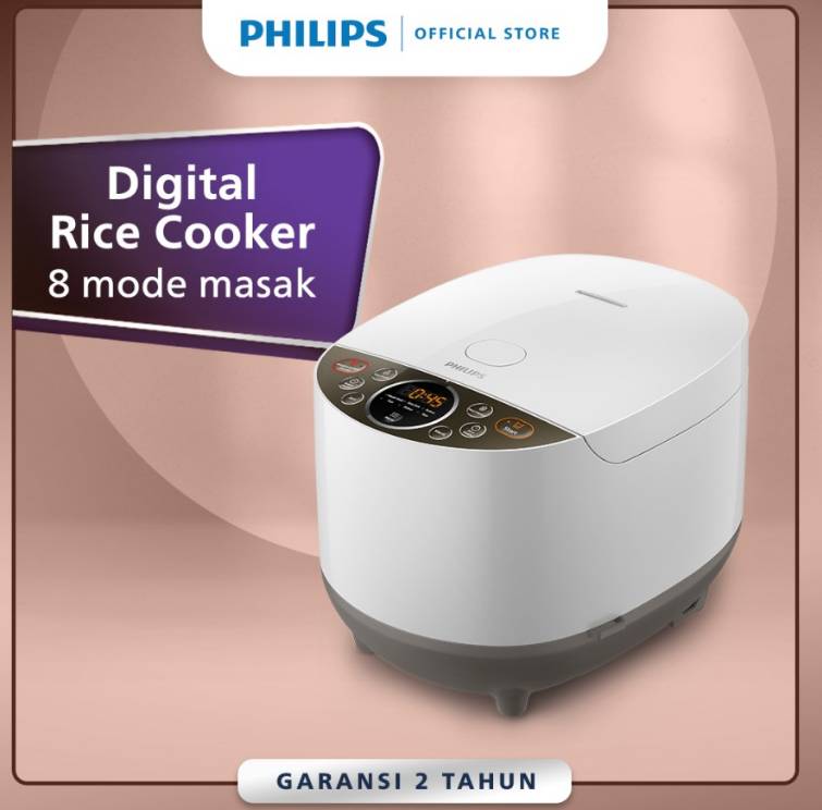 Philips Digital Rice Cooker 1.8L (Tokopedia.com/Philips Home Appliances)