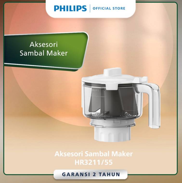 Philips Sambal Maker / Bumbu Maker Accessory - HR3211/55 (tokopedia.com/Philips Home Appliances)