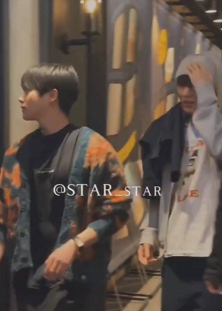 potret B.I di premier film JUNE Again 1997 bareng member iKON (x.com/star_star1219)