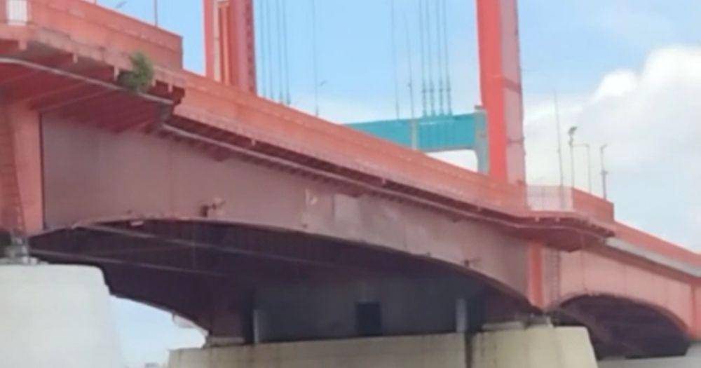 Kondisi jembatan Ampera usai kebakaran kapal Jukung (Dok: istimewa)