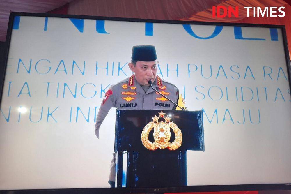 Buka Puasa Bersama TNI-Polri di Lapangan Bhayangkara Mabes Polri, Selasa (2/4/2024) (IDN Times/Lia Hutasoit)