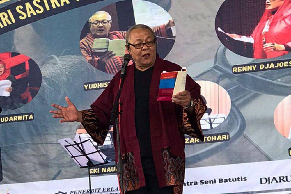 Sastrawan Yudhistira ANM Massardi (ANTARA/HO)