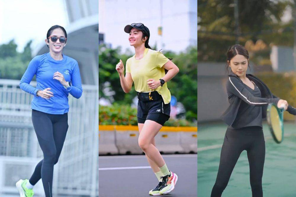 potret artis tetap olahraga saat puasa (instagram.com/ussypratama I instagram.com/febbyrastanty I instagram.com/azizahsalsha_)