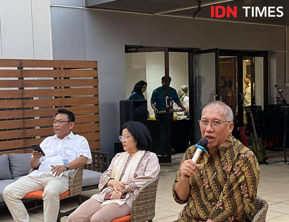 Media briefing Perum Bulog di Jakarta, Selasa (2/4/2024). (IDN Times/Vadhia Lidyana)
