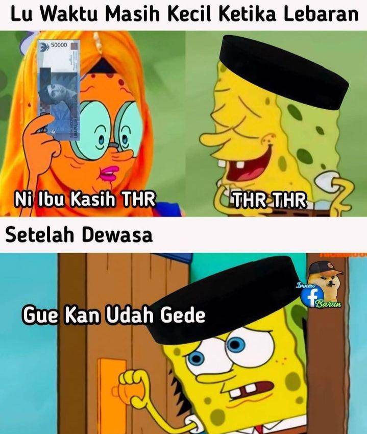 meme minta THR (instagram.com/lawakscience)