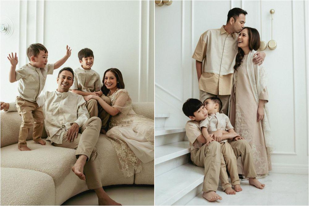 11 Photoshoot Keluarga Raffi-Nagita dengan Baju Lebaran, Hangat!