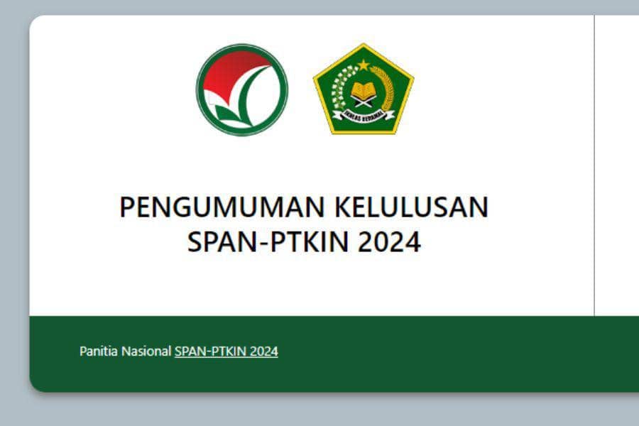 Pengumuman SPAN-PTKIN 2024, Ini Jadwal dan Linknya!