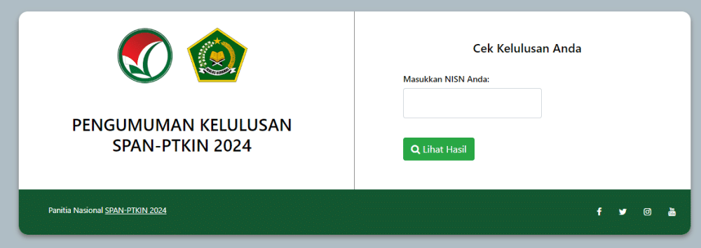 Pengumuman SPAN-PTKIN 2024 (pengumuman-span.ptkin.ac.id)