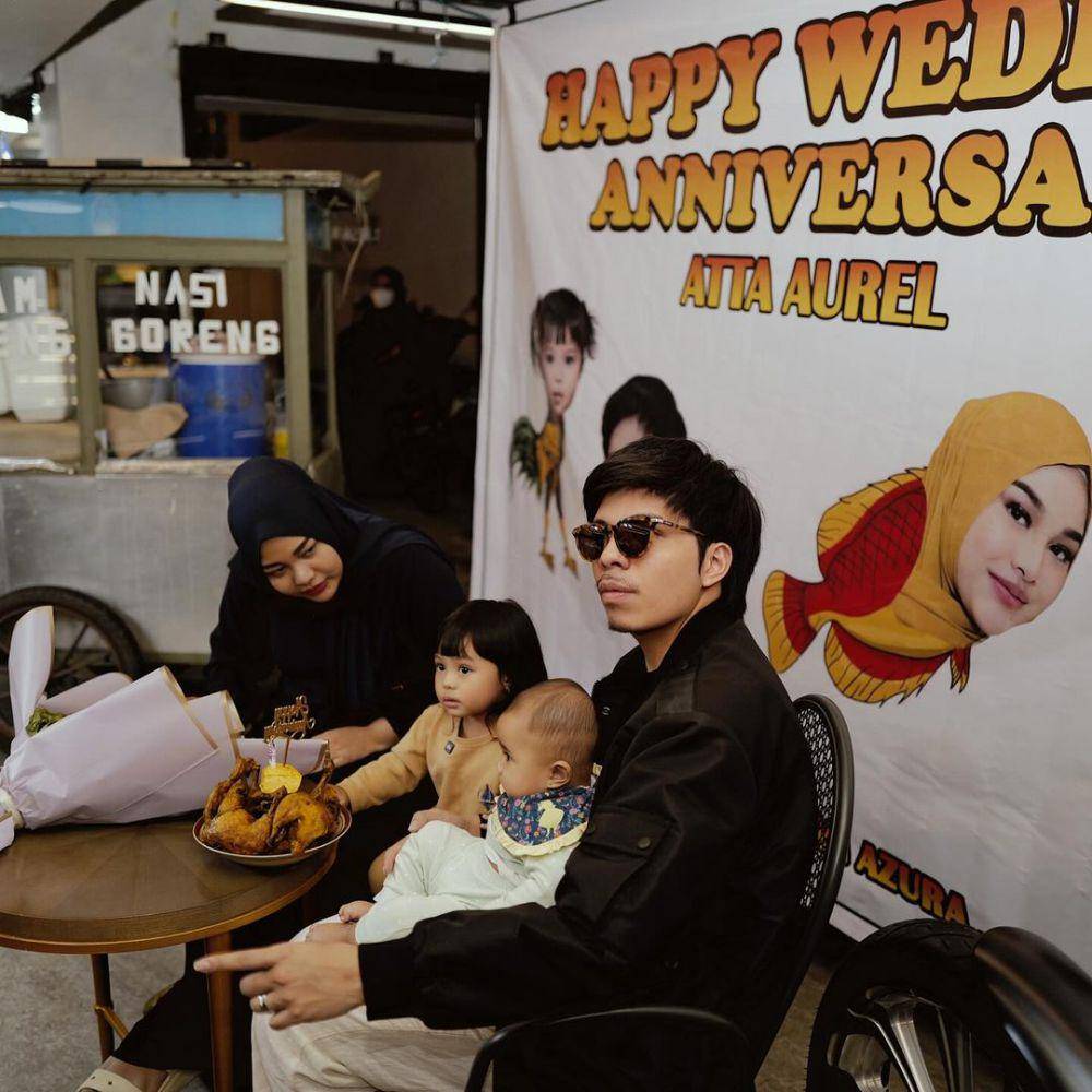 potret Anniversary ke-3 pernikahan Atta dan Aurel (instagram.com/attahalilintar)