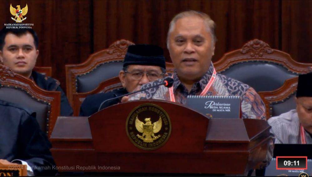 Marsudi Wahyu Kisworo saat menjadi ahli di sidang PHPU, MK, Rabu (3/4/2024). (Dok. MK)