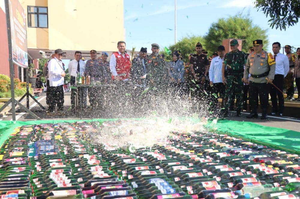 Polres Kukar Gencarkan Razia Miras selama Bulan Ramadan