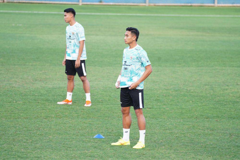 Potret latihan perdana Timnas Indonesia U-23 di Dubai, Selasa (2/4/2024). (dok. PSSI)