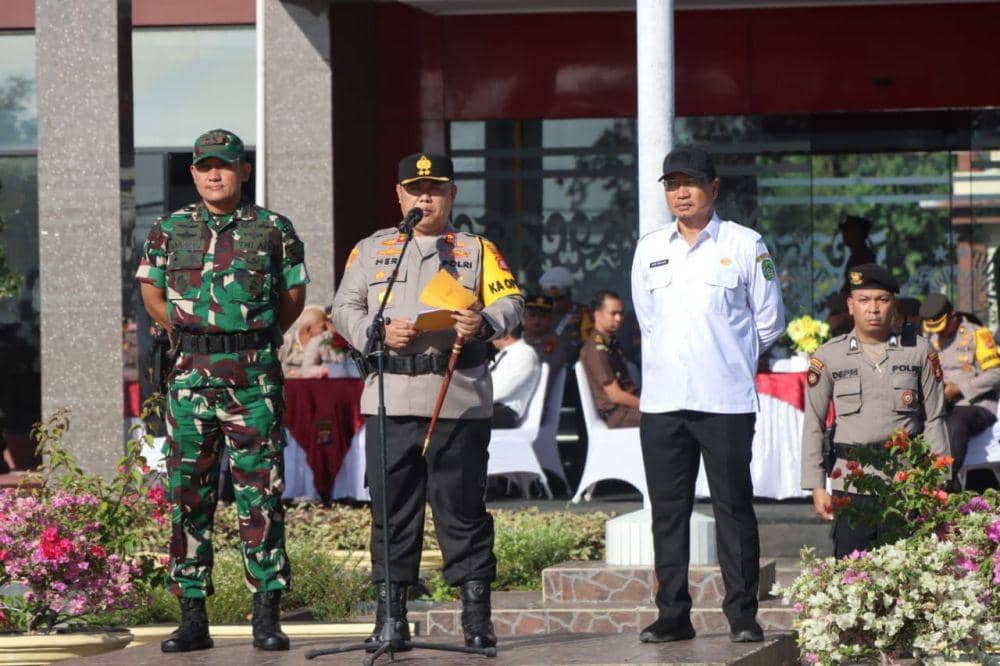 Polres Kutai Kartanegara di Kalimantan Timur menggelar Operasi Ketupat Terpusat 2024. Foto istimewa