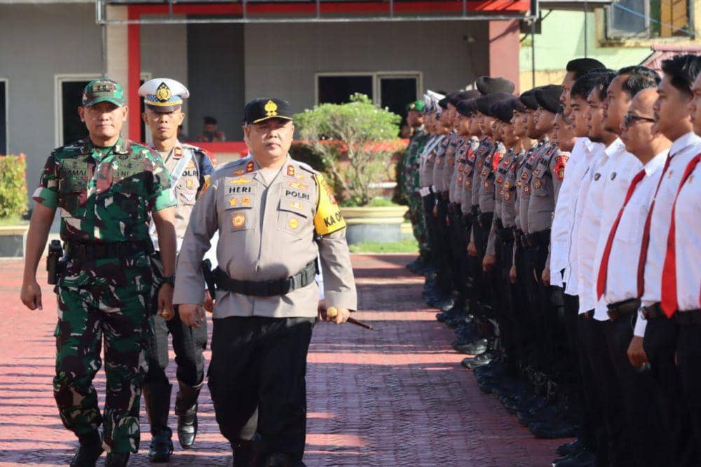 Polres Kutai Kartanegara di Kalimantan Timur menggelar Operasi Ketupat Terpusat 2024. Foto istimewa