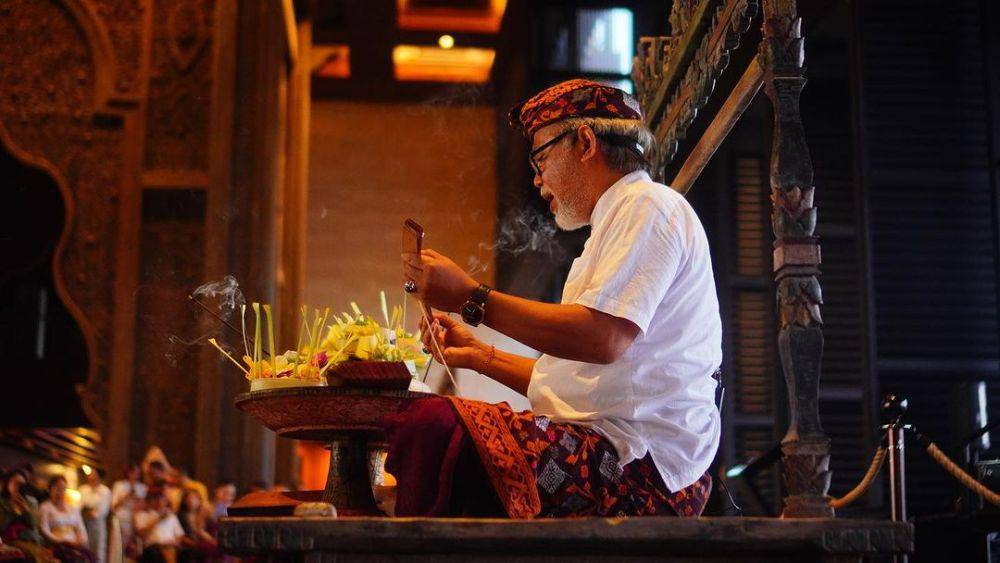 konferensi pers "Bhinneka Tunggal Ika Lontar Exhition" pada Rabu (03/04/2024) di The Apurva Kempinski Bali, Nusa Dua. (instagram.com/agung.gunarthawa)