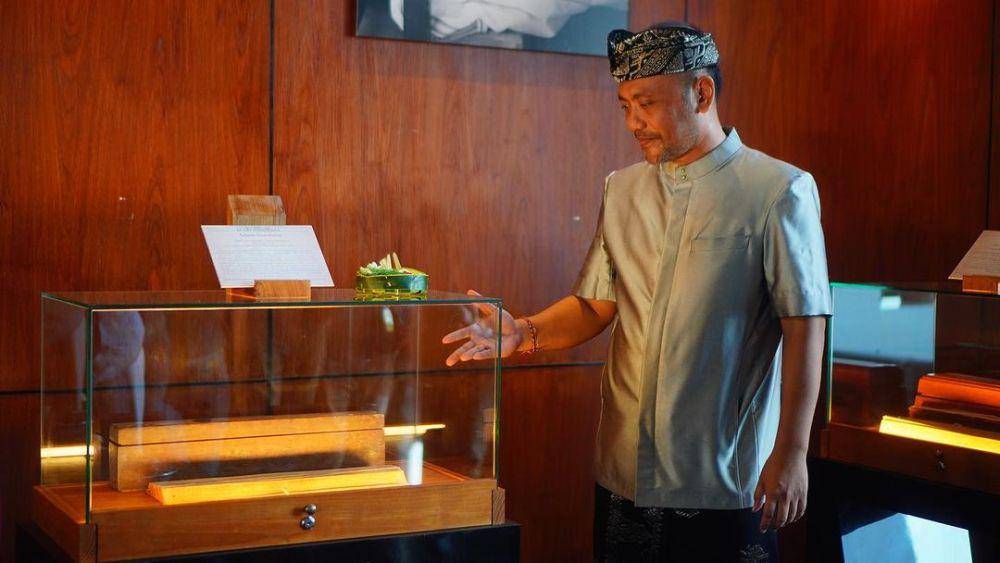konferensi pers "Bhinneka Tunggal Ika Lontar Exhition" pada Rabu (03/04/2024) di The Apurva Kempinski Bali, Nusa Dua. (instagram.com/agung.gunarthawa)