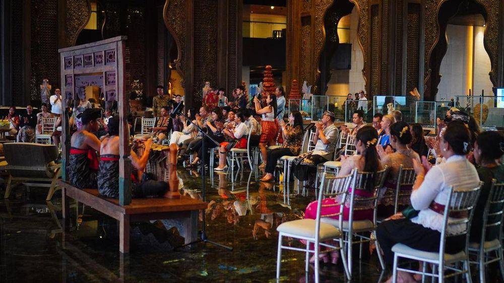 konferensi pers "Bhinneka Tunggal Ika Lontar Exhition" pada Rabu (03/04/2024) di The Apurva Kempinski Bali, Nusa Dua. (instagram.com/agung.gunarthawa)