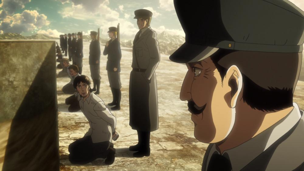 Grisha hendak diubah menjadi Titan. (dok. WIT STUDIO/Attack on Titan)