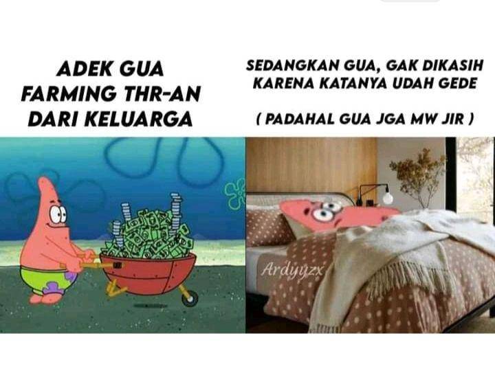 meme minta THR (instagram.com/pos.total)
