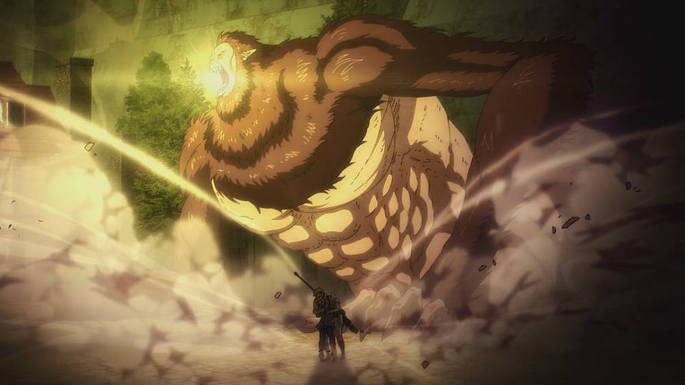 Zeke mengubah Falco menjadi Titan. (dok. MAPPA/Attack on Titan)