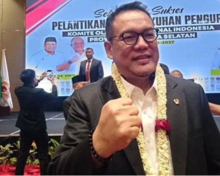 Ketua KONI Sumsel terpilih Yulian Gunhar (Istimewa)