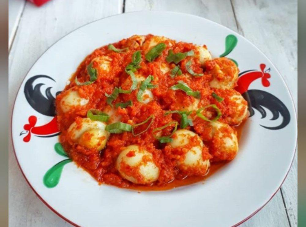 Resep Telur Puyuh Sambal Mercon, Ekstra Pedas!