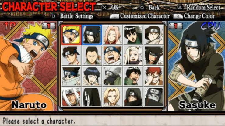 gameplay Naruto: Ultimate Ninja Heroes (youtube.com/aubue)