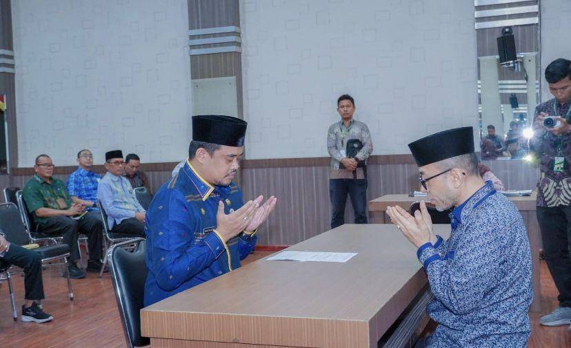 Baznas Medan menerima zakat mal dari Pemko Medan (Dok. Diskominfo Medan)
