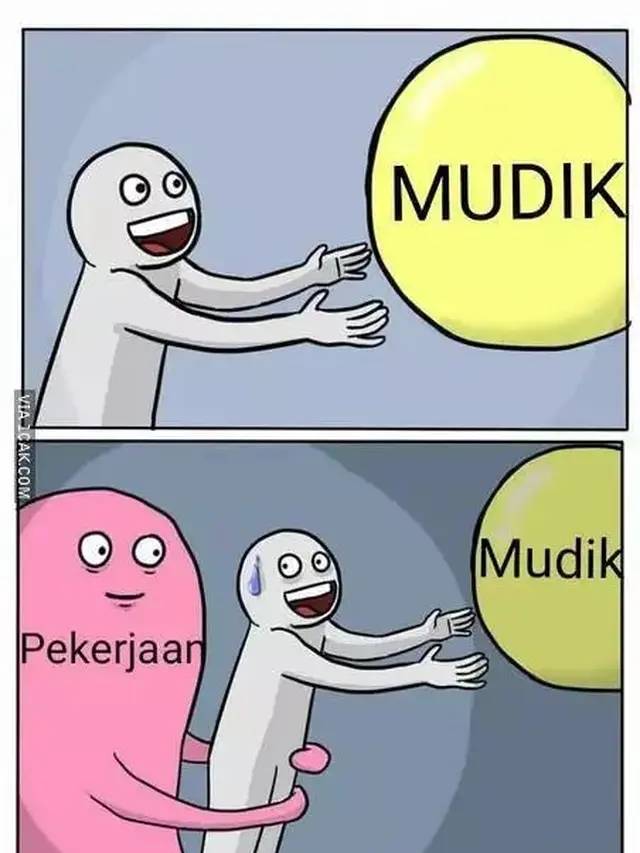 Meme Mudik Lebaran - Lebaran mah mudik, bukan malah kerja!