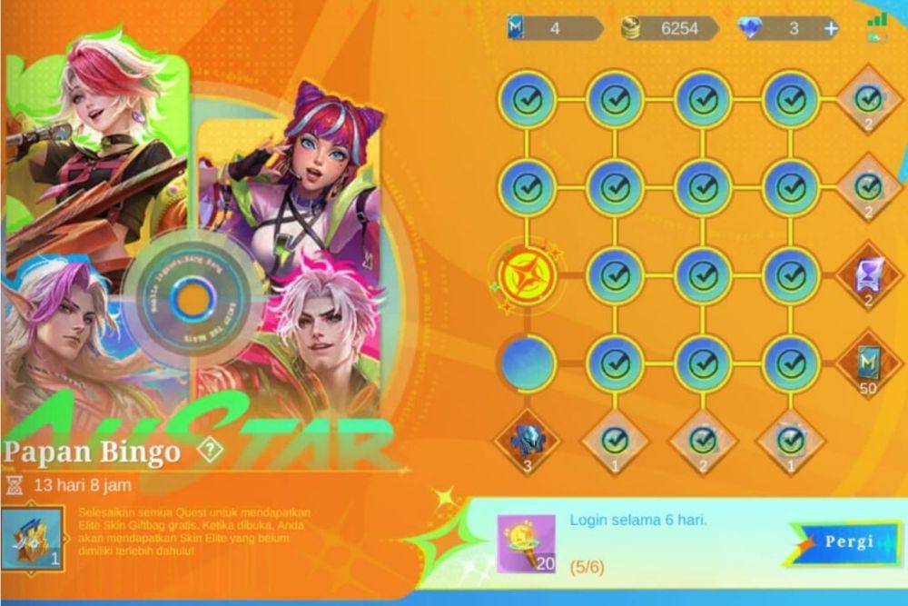 event Papan Bingo di Mobile Legends (dok. Moonton/Mobile Legends: Bang Bang)
