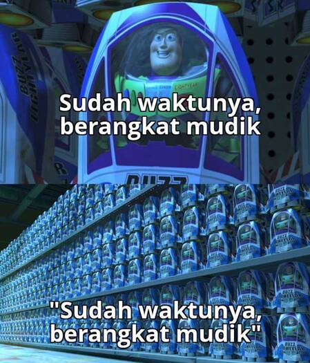 Meme Mudik Lebaran - Oalah, pantesan jalanan macet banget!