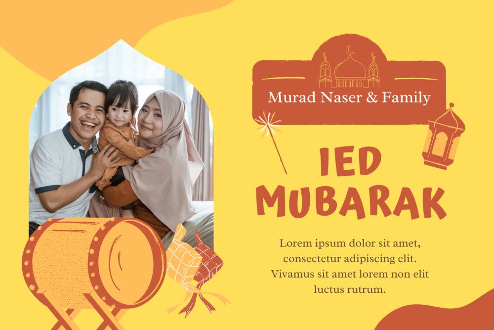 kartu ucapan lebaran (canva.com/YaniDwi)