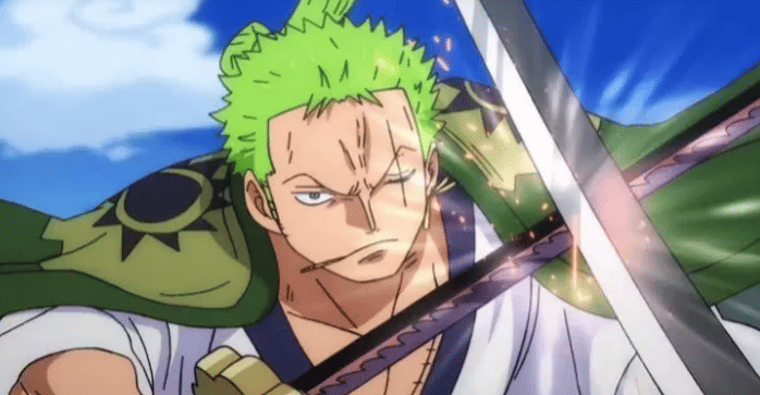 Roronoa Zoro pada Wano Arc menggunakan pedang (dok. Toei Animation/One Piece)