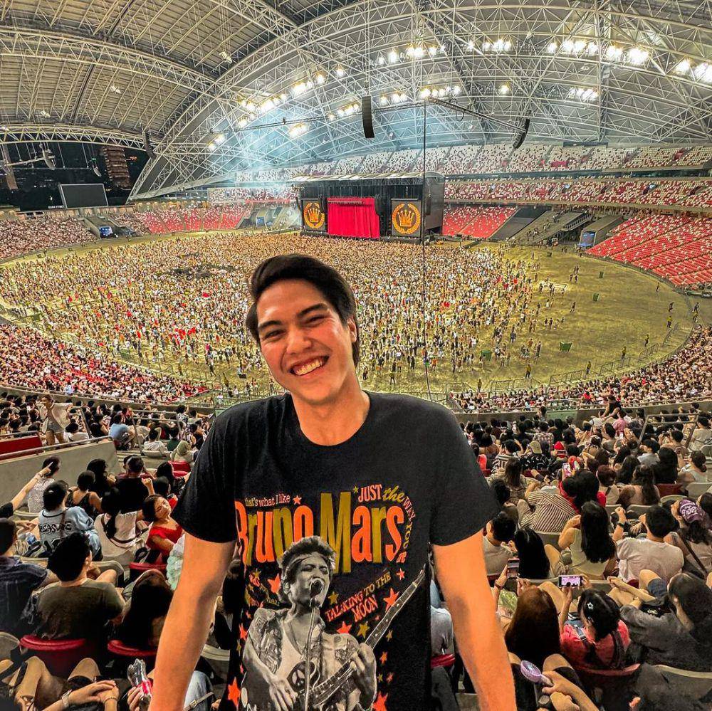 potret Al Ghazali nonton konser Bruno Mars bareng keluarga (instagram.com/elelrumi)