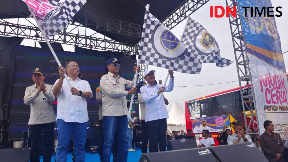 Lepas Mudik Gratis di Depok, Menhub Minta Pemudik Tak Marahi Sopir
