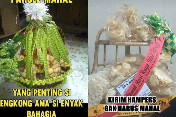 8 Meme Hampers Lebaran yang Bentuknya Ngaco, Bikin Penerima Bingung