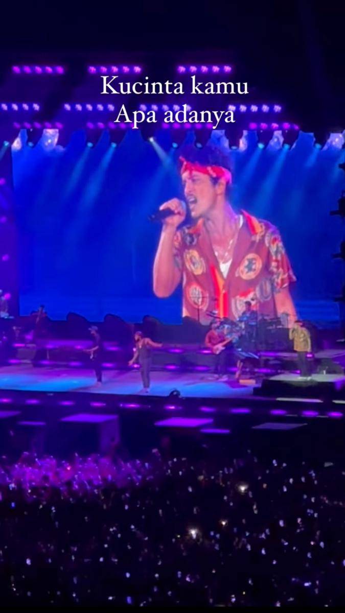 potret Al Ghazali nonton konser Bruno Mars bareng keluarga (instagram.com/alghazali7)