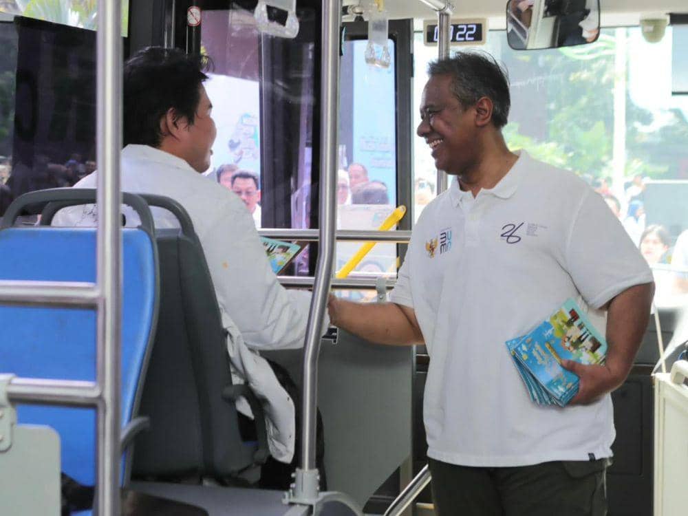 PT PLN (Persero) melepas keberangkatan pemudik dalam program Mudik Asyik Bersama BUMN 2024 pada Jumat 5 April 2024. Foto PLN