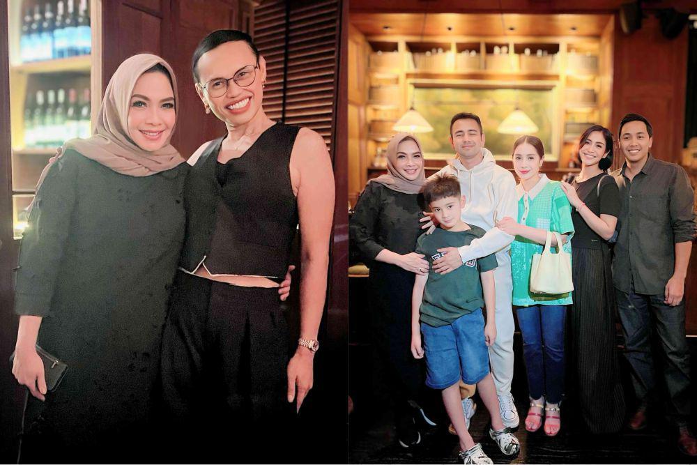 8 Potret Raffi dan Nagita Rayakan Birthday Mama Rieta dan Wanda Harra