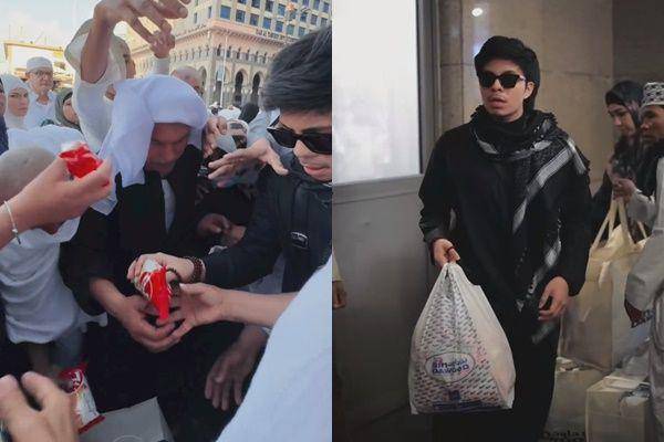potret Atta Halilintar bagi-bagi takjil di Makkah (instagram.com/attahalilintar)