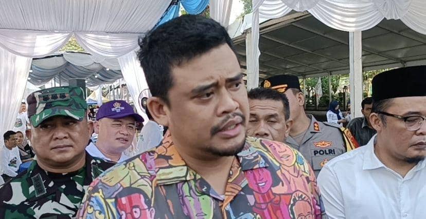 Walikota Medan, Bobby Nasution melepas mudik gratis (Dok. Ed)
